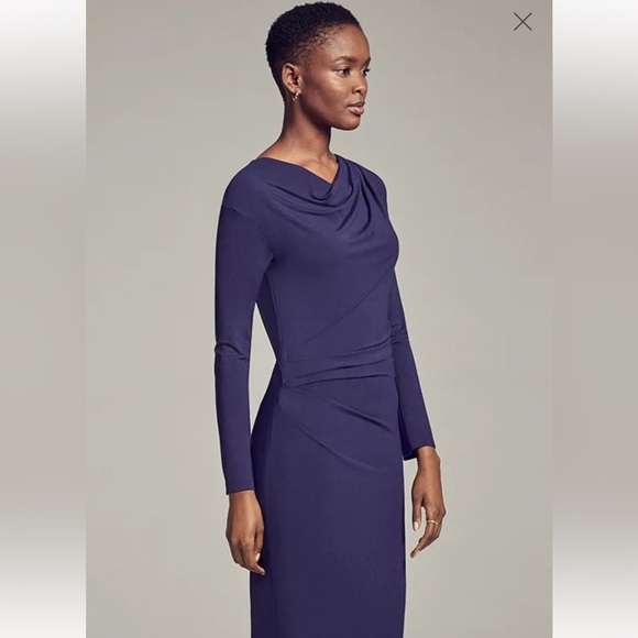 M.M.LaFleur,The Annabel Dress,Blue, Sophisticated Luxury,Excellent Cond.,Size L - Picture 2 of 13